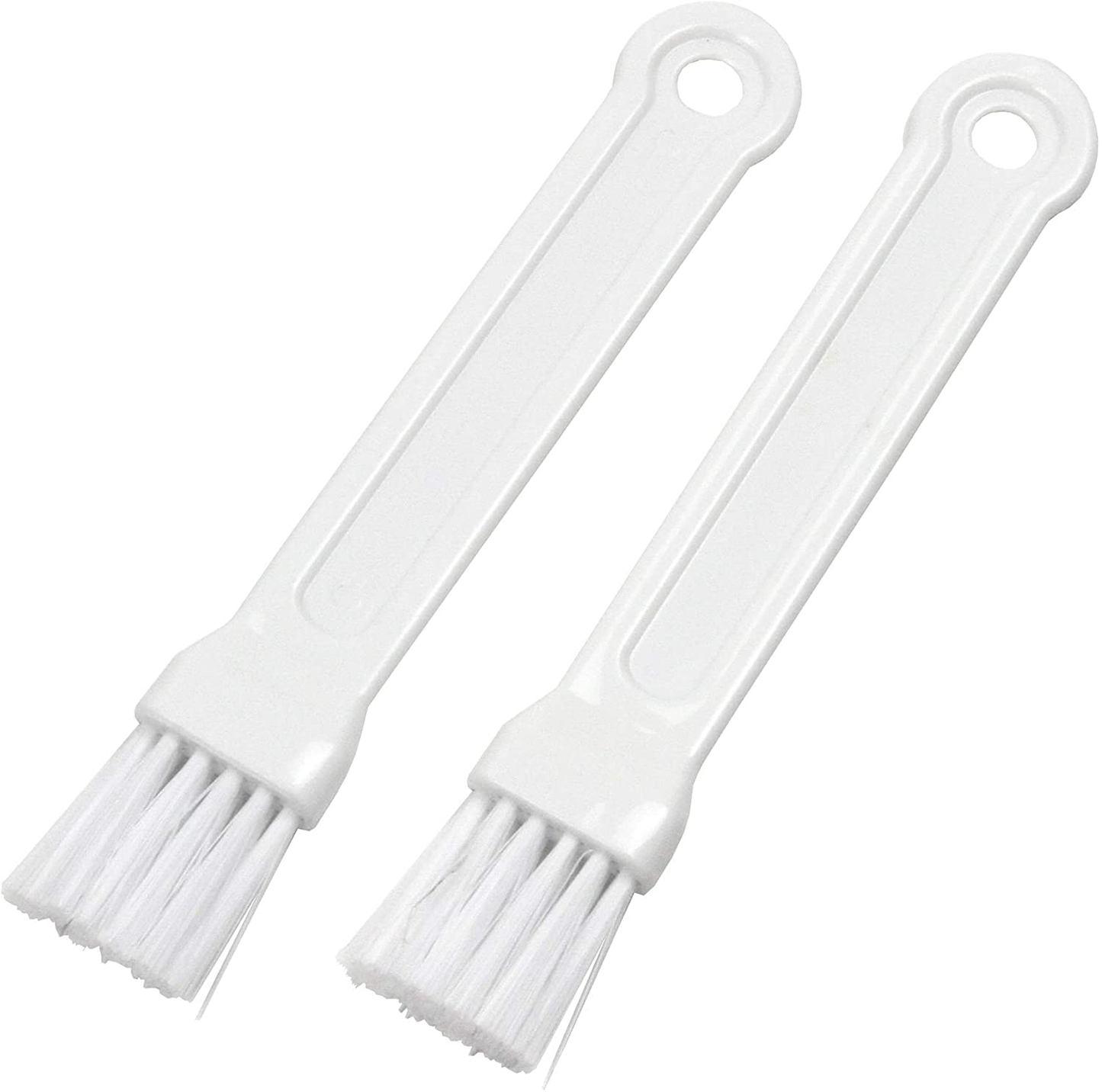 Chef Craft Select Plastic Mini Pastry Brush, 6.75 Inch 2 Piece Set, White