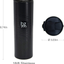 bzyoo Brew 18/8 Stainless Vacuum Drinking BPA-Free 16oz Coffee Mug Water Thermal Bottle with Leak Proof Design for Hike Camping Holiday New Year Gifts Wellness (Organica, White)