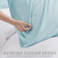 Bedsure Bamboo Pillow Cases Queen Size Set of 2 - Aqua Blue Cooling Pillowcases 2 Pack with Envelope Closure, Cool and Breathable Pillow Case, 20x30 inches
