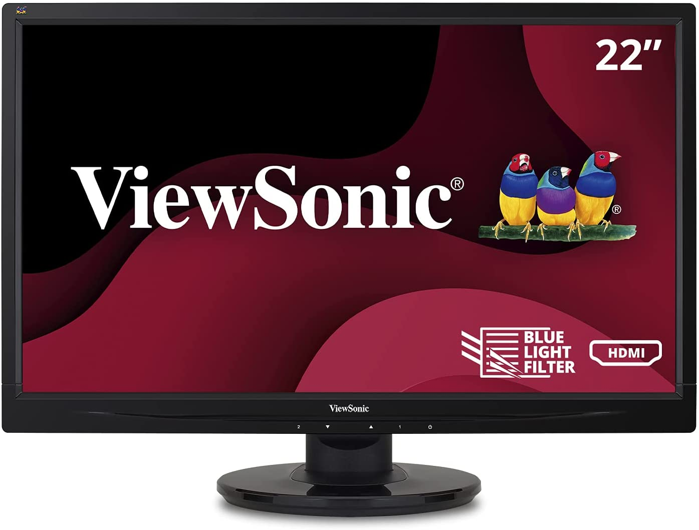 Viewsonic VS2247-MH 22 Inch 1080P Monitor with 75Hz, Adaptive Sync, Thin Bezels, Eye Care, HDMI, VGA Inputs for Home and Office