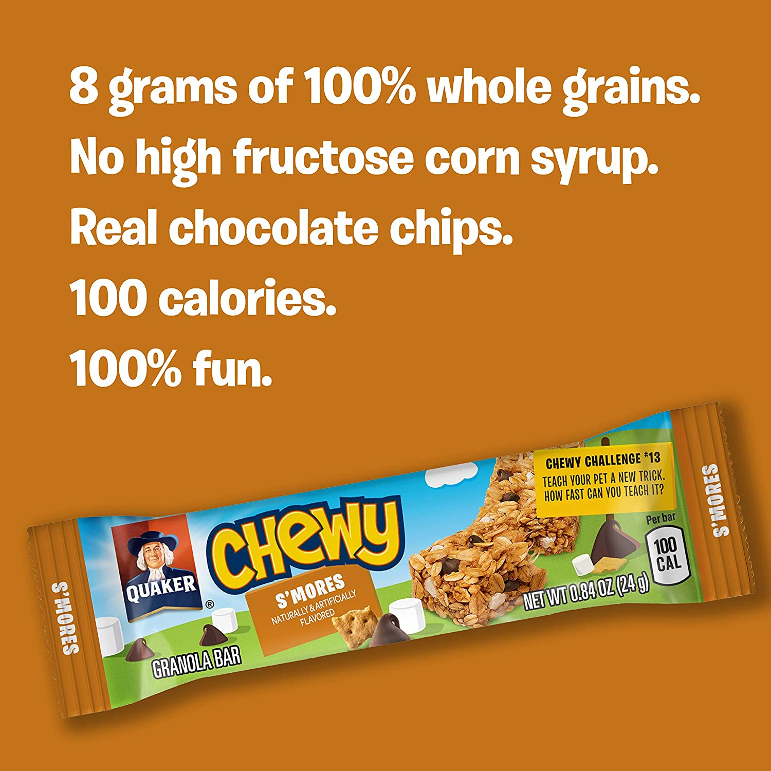 Quaker Chewy Granola Bars, Chewy & Dipps Variety Pack, (58 Bars)