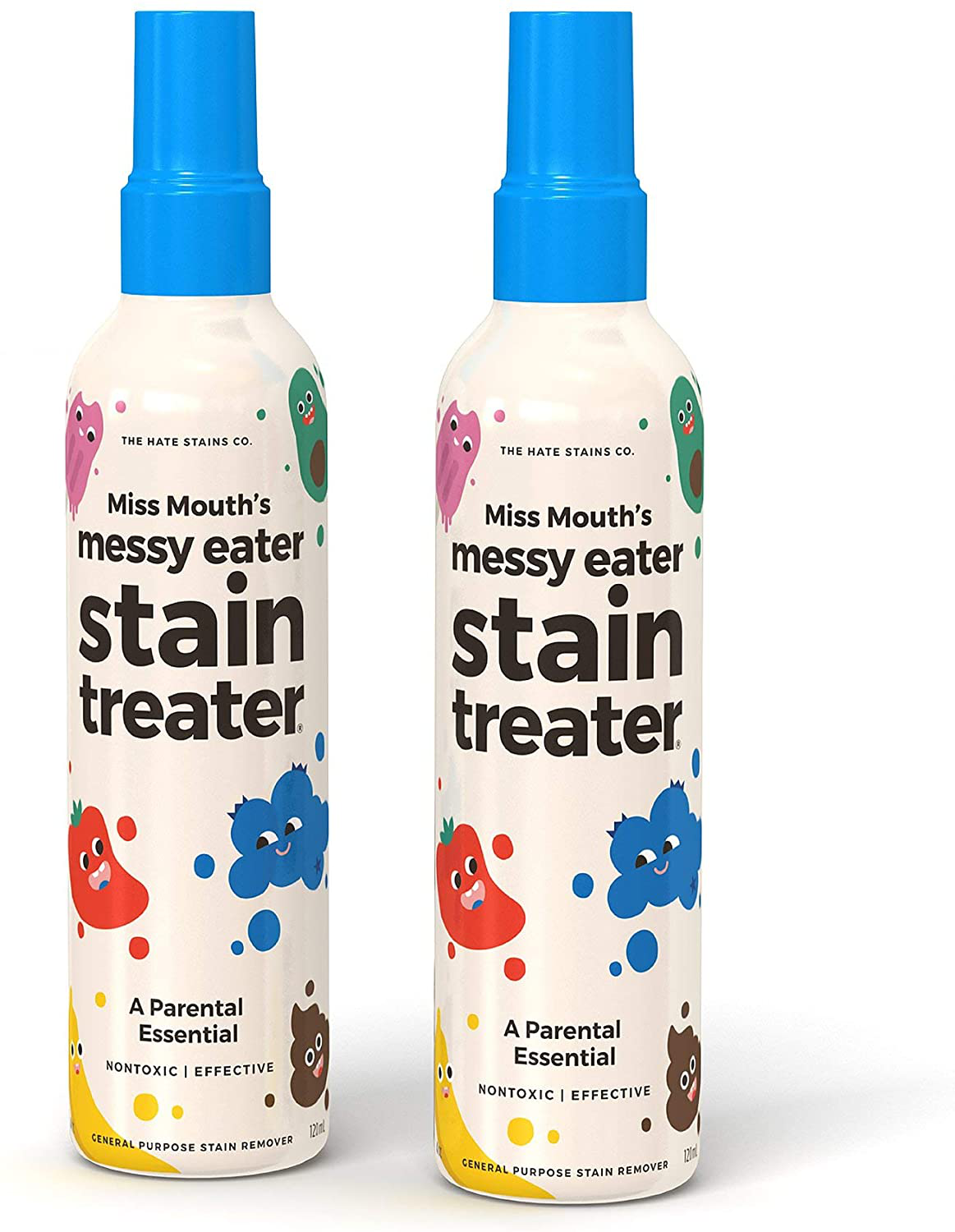 Miss Mouth’s Messy Eater Non-Toxic Baby and Kids Stain Remover for Clothing, Carpet, Fabric, and Upholstery. Kid Tested and Mom Approved (120ml, 4 oz Spray Bottle)