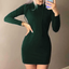 QUALFORT Women’s Hoodie Dress Casual Pocket Pullover Sweatshirt Hooded Dress