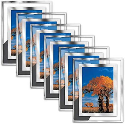 8.5 x 11 Certificate Document Frame Packs4 Diploma Glass Picture Frames for Tabletop