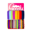 Goody Girls Ouchless Hair Elastics Perfect for Girls with Fine Hair, Curly Hair or Sensitive Scalps (60 Pieces) (Assorted in Brights and Pastels)