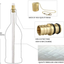 Ericx Light Wine Bottle Torch Kit 4 Pack, Includes 4 Long Life Torch Wicks ,Brass Torch Wick Holders and Brass Caps - Just Add Bottle for an Outdoor Wine Bottle Torch