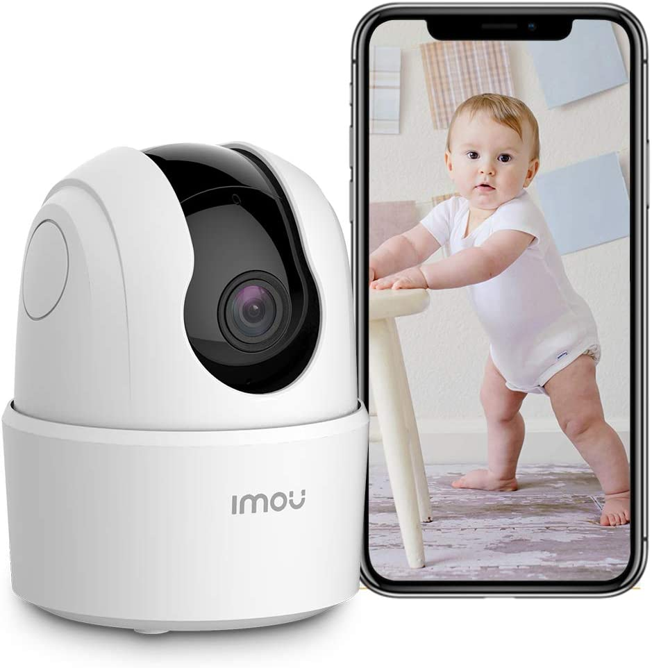 Indoor Security Camera 1080P Wifi Camera (2.4G Only) 360 Degree Home Camera with App, Night Vision, 2-Way Audio, Human Detection, Motion Tracking, Sound Detection, Local & Cloud Storage