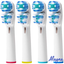 Holiday Pack of 16 Double Clean, Cross, Floss, and Precise Oral B Braun Compatible Electric Toothbrush Parts- Fits Oral-B Kids, Pro 1000 + More!