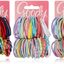 Goody Girls Ouchless Hair Elastics Perfect for Girls with Fine Hair, Curly Hair or Sensitive Scalps (60 Pieces) (Assorted in Brights and Pastels)