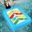 36" Floating Toss Game Inflatable Pool Ring Toss Game Floating Swimming Pool Ring Toy with 4Pcs Water Bags Floating Cornhole Board Set for Multiplayer Water Pool Game Kid Adult