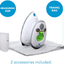 Steamfast SF-717 Mini Steam Iron with Dual Voltage, Travel Bag, Non-Stick Soleplate, Anti-Slip Handle, Rapid Heating, 420W Power, White