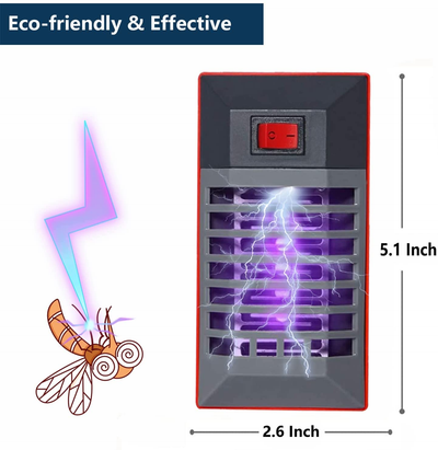 Electric Mosquito Killer, Tombux Fly Trap Mosquito Catcher Indoor, Plug-In Bug Zapper for Mosquitoes, Flies, Insects (2PC)