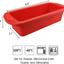 Silicone Bread and Loaf Pan - SILIVO Non-Stick Silicone Baking Mold for Homemade Cake, Bread, Meatloaf and Quiche - 8.9"x3.7"x2.5"