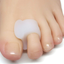 Zentoes Gel Toe Separators for Overlapping Toes, Bunions, Big Toe Alignment, Corrector and Spacer - 4 Pack (White)