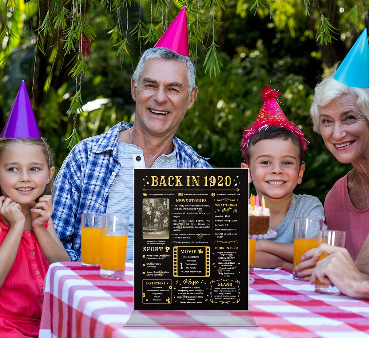 Back in 1940 Poster - [Unframed 8x10] - 81st Birthday Gifts for Woman or Man - funny Gifts Ideas for Grandma and Grandpa - Black Birthday Poster - Birthday Decorations