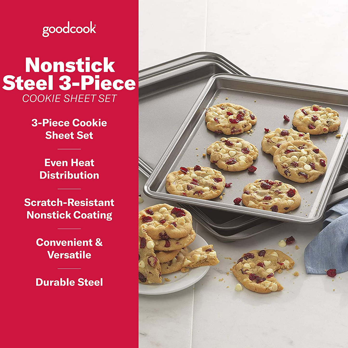 Goodcook Steel Nonstick Bakeware, 13 Inch X 9 Inch