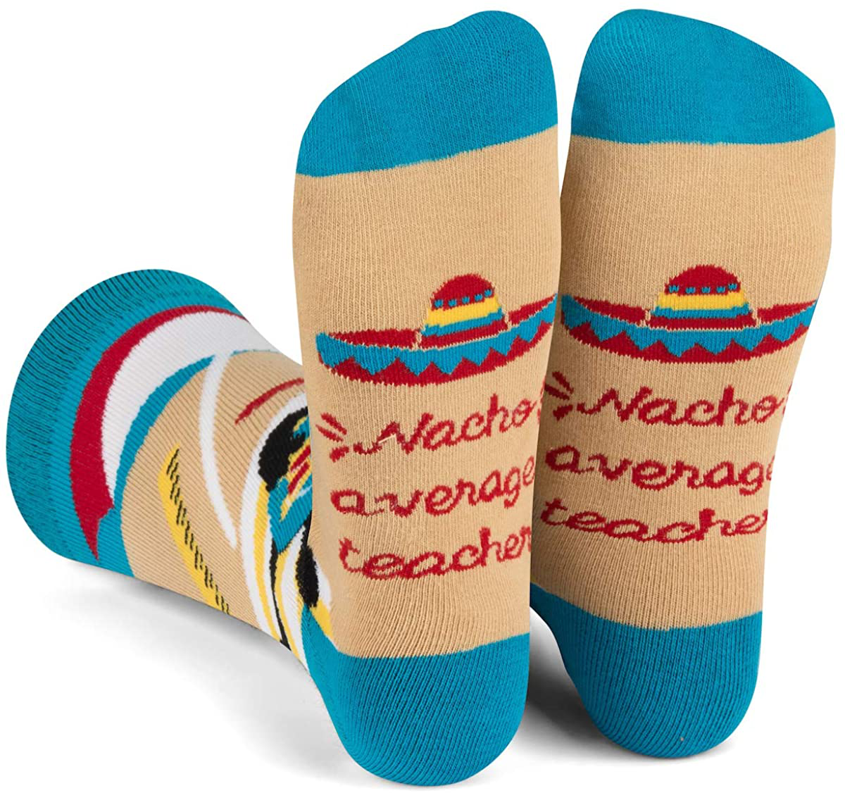 Funny Nerd Socks - Gift for Teachers, Students, Book Lovers, Math, Science Geeks