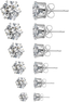 6 Pairs Stud Earrings Set,Clear Cubic Zirconia 316L Stainless Steel Earrings for Women for Men 3-8Mm