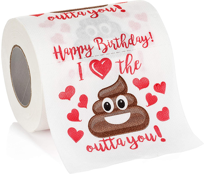 Maad Romantic Birthday Novelty Toilet Paper - Funny Gag for Him or Her