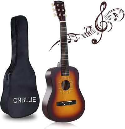 CNBLUE Acoustic Guitar Beginner Classical Guitar for Kids 1/2 Size 6 Steel Strings Guitar for Kid Adults with Gig Bag (1/2)…
