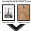 upsimples 5x7 Picture Frame Set of 10,Display Pictures 4x6 with Mat or 5x7 Without Mat,Multi Photo Frames Collage for Wall or Tabletop Display,Black