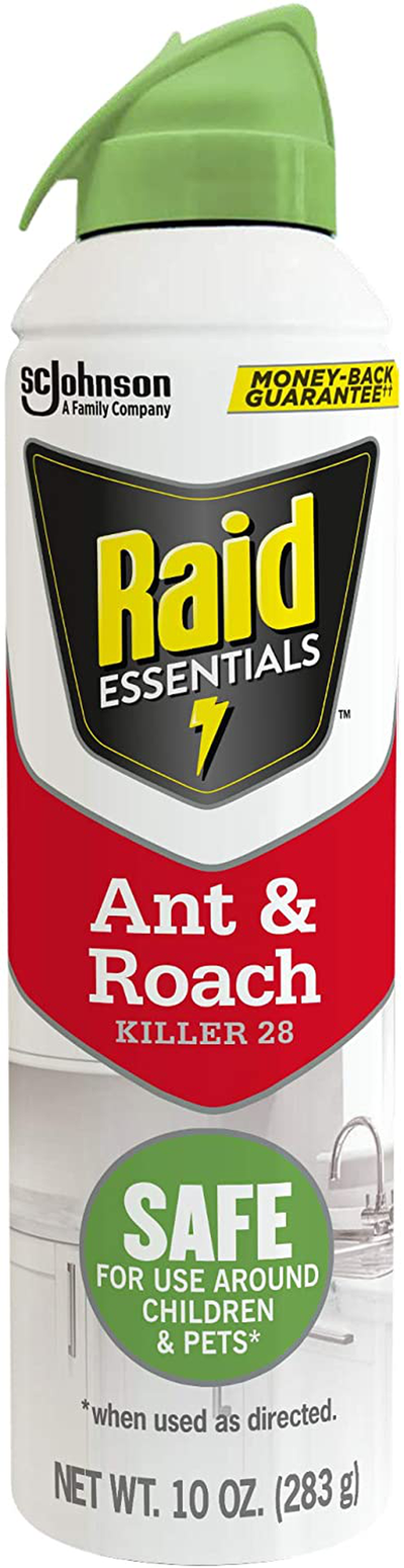 Raid Essentials Ant & Roach Killer, Child & Pet Safe, for Indoor Use, 10 Ounce