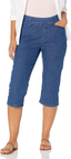 Chic Classic Collection Women's Easy-Fit Elastic Waist Pull-On Capri Pant