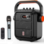 JYX Karaoke Machine Portable Microphone Speaker Set Bluetooth 5.0 Rechargeable PA System with FM Radio, Audio Recording, Remote Control, Supports TF Card/Usb