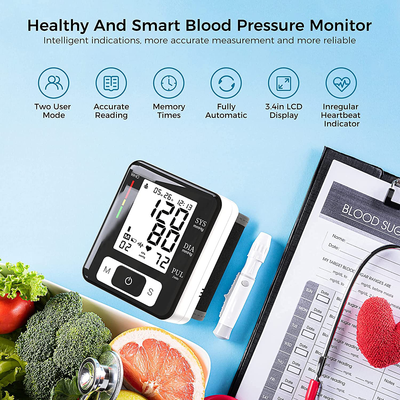 MMIZOO Digital Blood Pressure Monitors Fully Automatic Wrist Blood Pressure Monitor with Wristband Automatic Wrist Electronic Blood Pressure Monitor Perfect for Health Monitoring(Mzw133)
