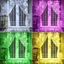 Twinkle Star 300 LED Window Curtain Lights, Christmas Rainbow RGB Color Changing 64 Functional Backdrop Light with Remote, Colorful Icicle String Light for Wedding, Party, Outdoor Indoor Decor