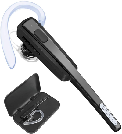 Bluetooth Headset,Ansion Wireless Business Bluetooth Earpiece V4.1 Stereo Handsfree Earbuds Headphones with Noise Reduction Mic