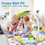 Lupantte Lion Baby Gym Play Mat with 9 Toys for Sensory and Motor Skill Development Language Discovery