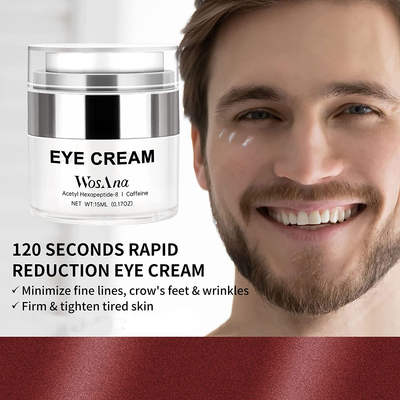 Anti Wrinkle Eye Cream for Men - Visibly & Instantly Firming Lift Reduces Wrinkles, Fine Lines, Crow'S Feet - Wosana Anti-Aging Mens under Eye Cream with Caffeine