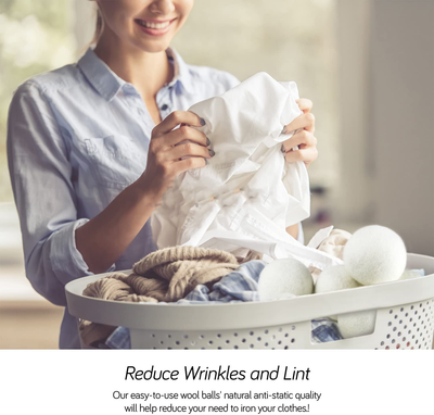 Snugpad Wool Dryer Balls XL Size 6 Pack, Natural Fabric Softener 100% Organic Premium New Zealand Wool, No Fillers, anti Static, Lint Free, Odorless, Chemical Free and Reduces Wrinkles, 1000+ Loads, Baby Safe, Saving Energy & Time, White 6 Count
