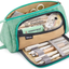EASTHILL Big Capacity Pencil Case Canvas High Large Storage Pouch Marker Pen Case Simple Stationery Bag School College Office Organizer for Teens Girls Adults Student