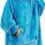 Oversized Wearable Blanket Hoodie Sweatshirt, Comfortable Sherpa Lounging Pullover for Adults