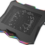 AICHESON Laptop Cooling Pad, Chill Pad for 15.6-17.3 Inch Notebook with 7 Height Slots, 2 USB Ports, Rainbow Lights, Perfect for Reducing Temperature of Laptop, AA3