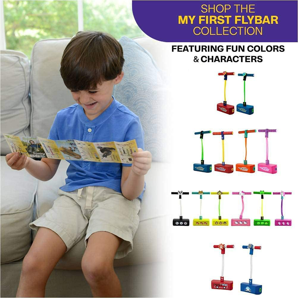 Flybar My First Foam Pogo Jumper for Kids Fun and Safe Pogo Stick for Toddlers, Durable Foam and Bungee Jumper for Ages 3 and up, Supports up to 250lbs