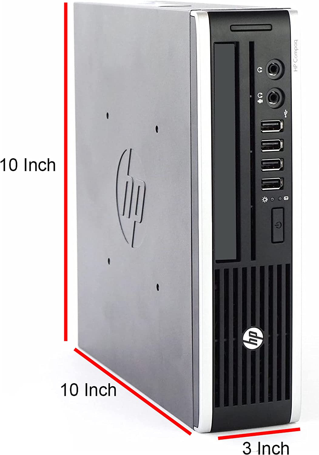 HP 8300 USFF Computer Desktop PC, Intel Core I7 3.4Ghz Processor, 8GB Ram, 120GB Solid Drive, Wifi | Bluetooth, 1080P Webcam, Wireless Keyboard & Mouse, 19 Inch Monitor, Windows 10 (Renewed)