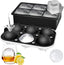  (Set of 2), Sphere Ice Ball Maker with Lid & Large Square Ice Cube Maker