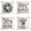 Set of 4 Spring Summer Farmhouse Pillows