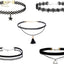 10PCS Black Velvet Choker Necklaces