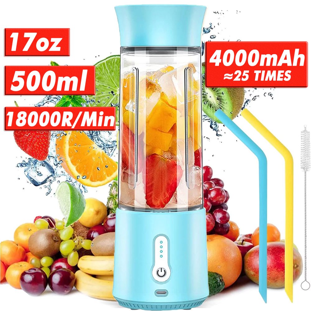 Portable Blender for Smoothies Shakes, Tpye-C Rechargeable