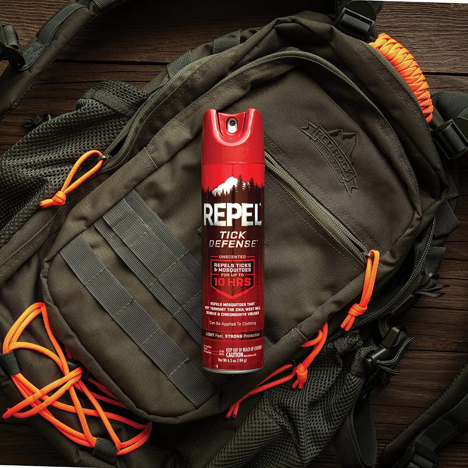 Repel Tick Defense, Repels Ticks & Mosquitos For Up To 10 Hours, Keep Ticks Away, (Unscented Aerosol Spray) 6.5 fl Ounce