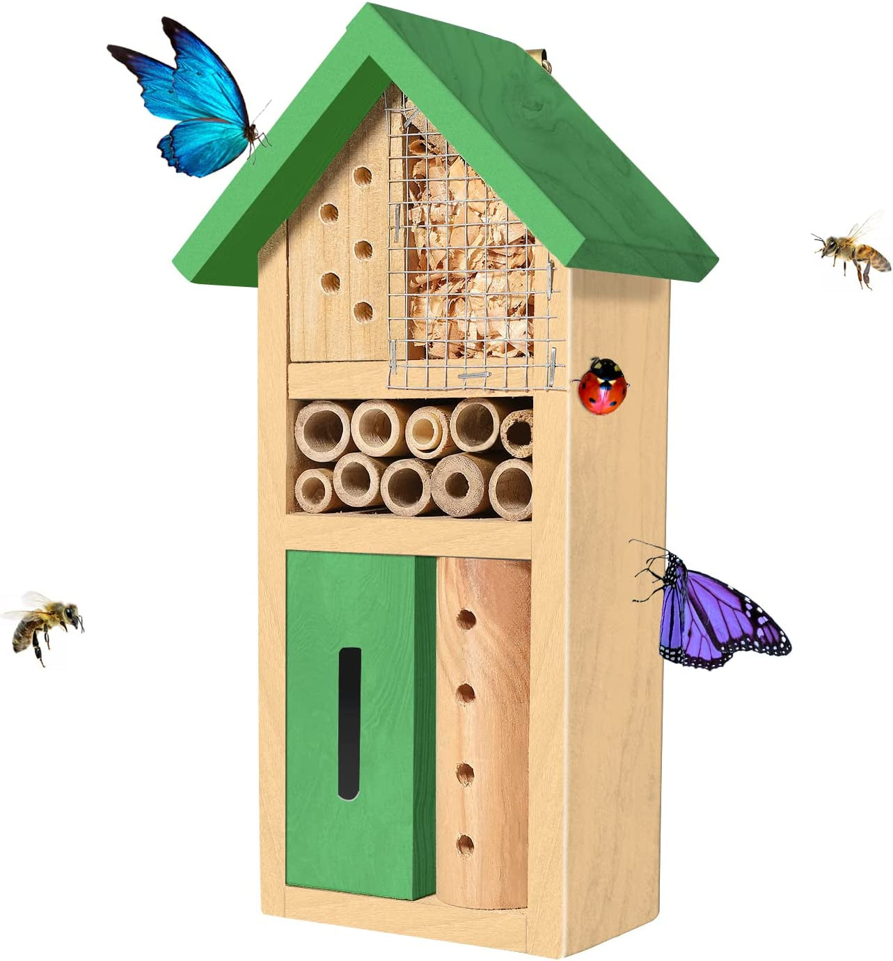 Wooden Multi Insect Bee Butterfly House