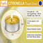 50 Pk Indoor and Outdoor Tealight Citronella Candles