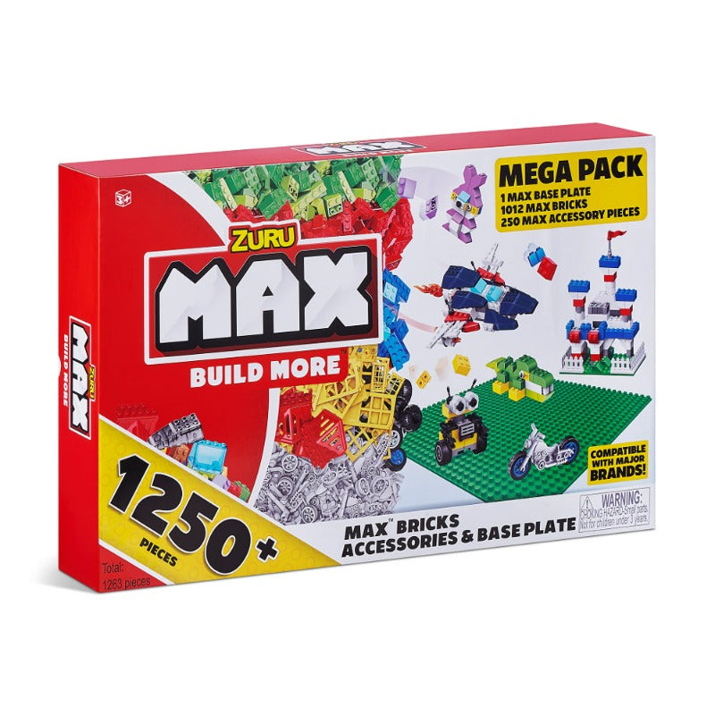 1250+ Pieces Build More Building Bricks Accessories and Base Plate - Compatible with Other Major Brands