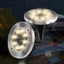  4 Pack Solar Ground Lights 8 LED Solar Lights Outdoor Solar Powered Garden Lights Waterproof In-Ground Disk Lights for Patio Pathway Garden Lawn Yard Driveway Deck Walkway