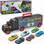 Toddler Toys for 3-5 Year Old Boys,Toy Truck Carrier with 12 Die-Cast Vehicles Toy Cars and 2 Race Tracks,Gift for Kids Age 3 4 5 6 7