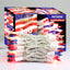  Patriotic String Lights, 100 Count 19.6 FT July 4th Mini White Wire Fairy Lights, 120V UL Certified Connectable Incandescent Independence Day